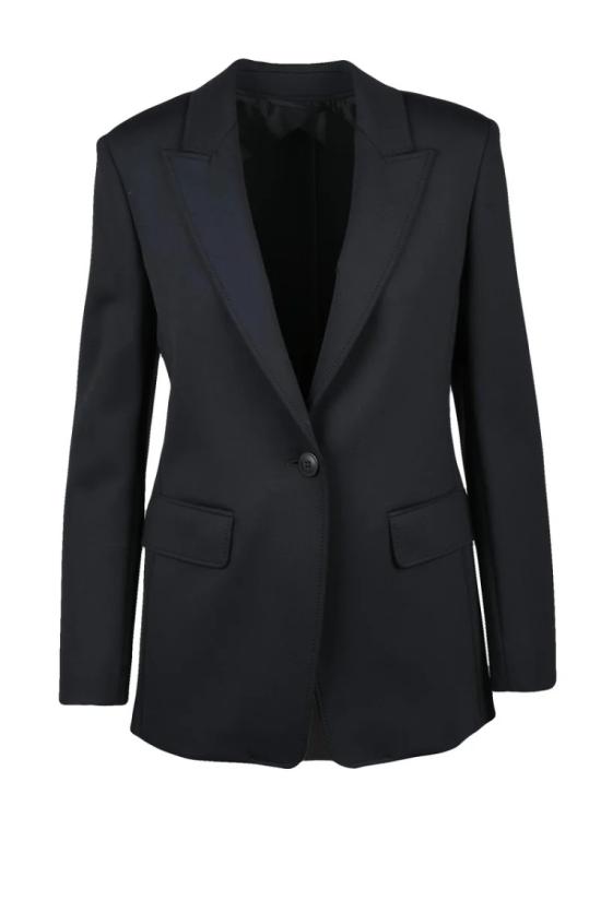 25SS 막스마라 자켓 카프라라 슬림핏 블레이저 - 블랙