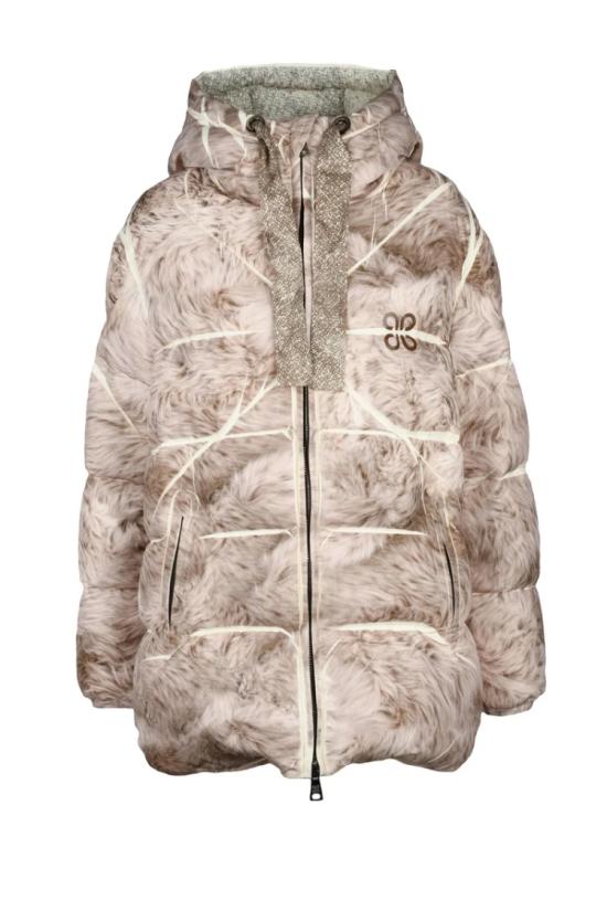  Plus 자켓 펠리칸 다운 재킷 (지퍼 포함) - 베이지