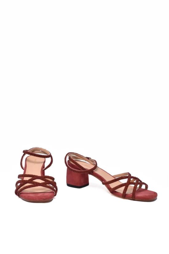 25SS 말리파르미 샌들 힐  - 레드 - MALÌPARMI