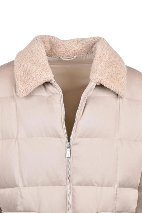  일레븐티 자켓 실크 다운 재킷 - 베이지 - ELEVENTY