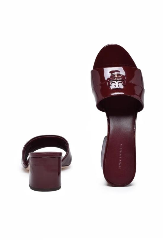 25SS 토리버치 뮬/슬리퍼 페이턴트 뮬 - 레드 - TORY BURCH