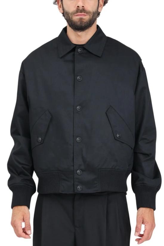  베르사체 자켓 퀼팅 재킷 - 블랙