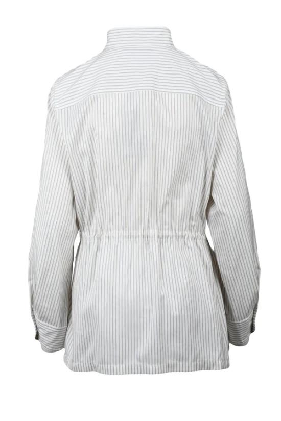 25SS 펜디 자켓 면/실크 혼방 사파리 재킷 - 화이트 - FENDI