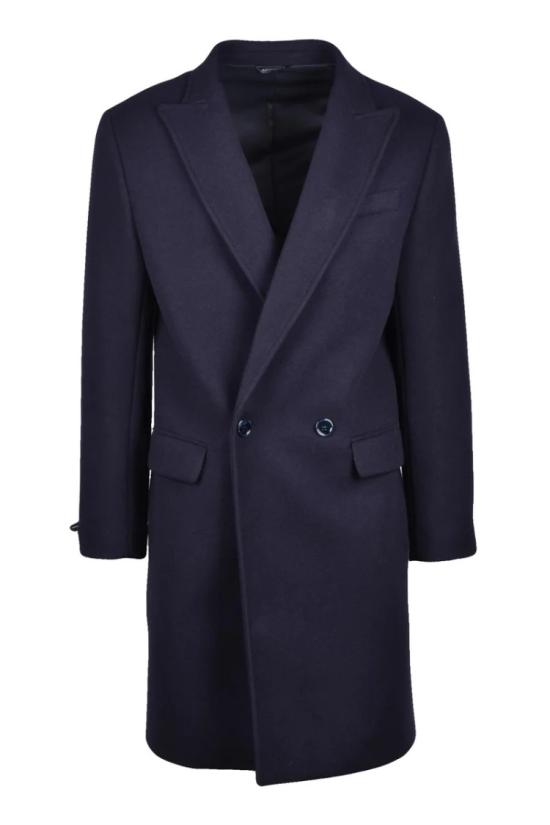  다니엘알렉산드리니 자켓 더블 브레스트 코트 - 블루