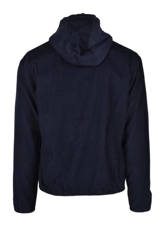  톰볼리니 자켓 지퍼 여밈 방식의 파란색 코듀로이 재킷 - TOMBOLINI