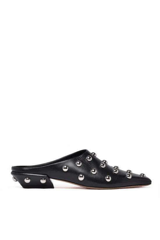 25SS 파리텍사스 뮬/슬리퍼 뾰족한 앞코의 블랙 뮬