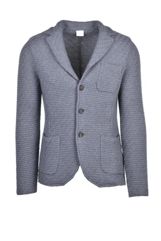  일레븐티 자켓 니트 재킷 - 회색