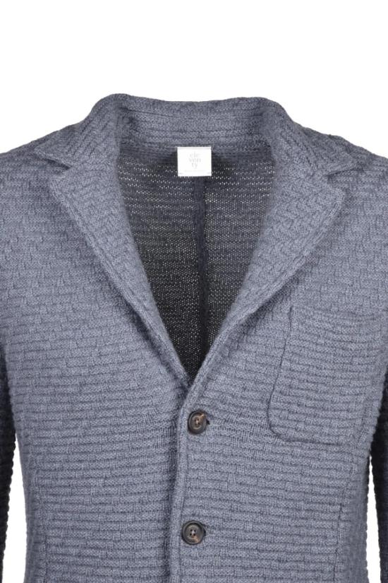  일레븐티 자켓 니트 재킷 - 회색 - ELEVENTY