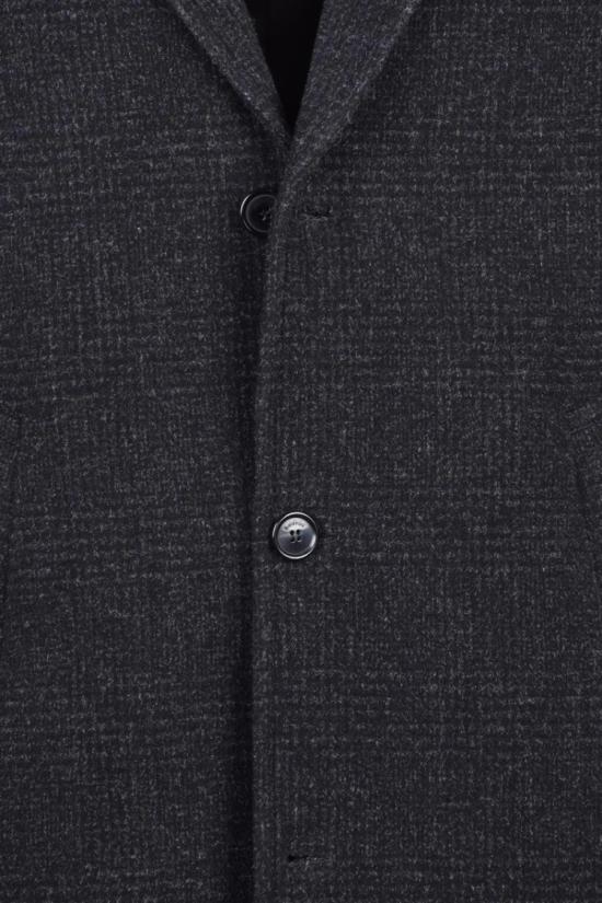  발디니니 자켓 울 혼방 코트 - 블랙/그레이 - BALDININI