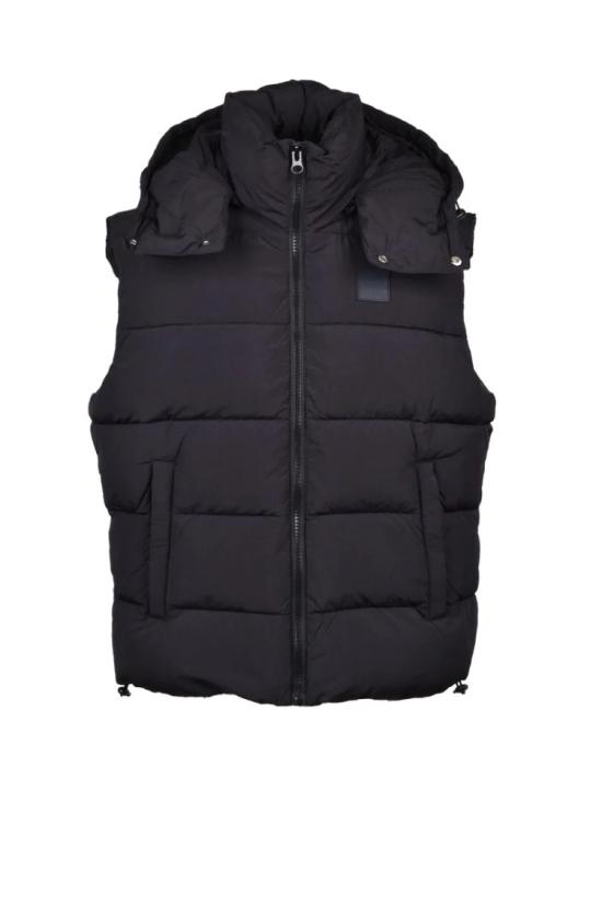  디젤 자켓 남성용 블랙 패딩 조끼