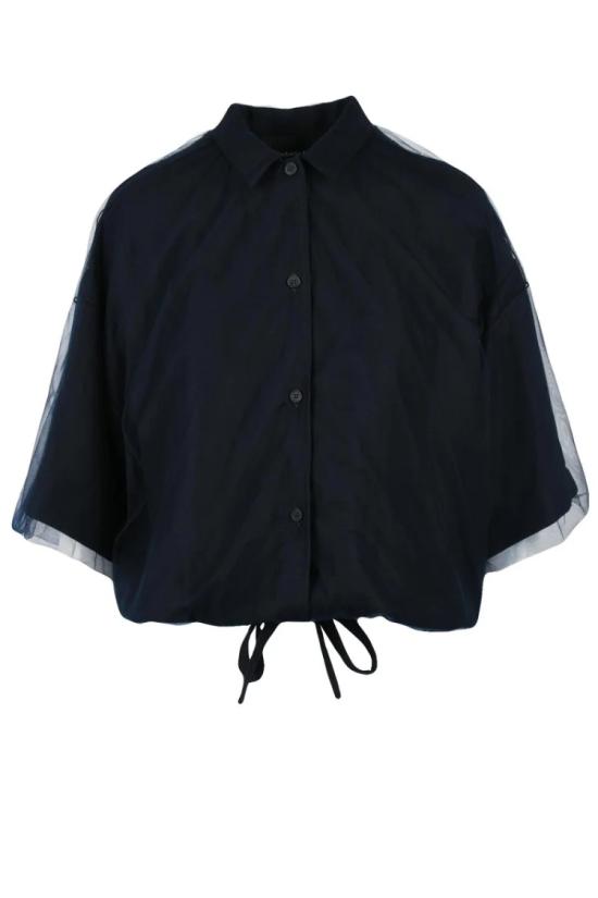 25SS 파비아나 필리피 자켓 튤 재킷 - 블루