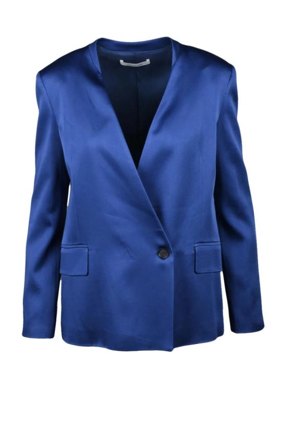25SS 리비아나 콘티 자켓 새틴 블레이저 재킷 - 로얄 블루