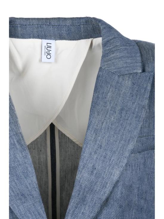 25SS 리우조 자켓 은은한 데님 질감의 테일러드 블레이저 - LIU JO