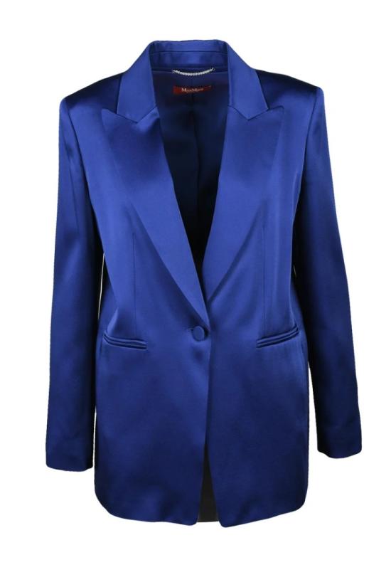 25SS 막스마라 자켓 스튜디오 새틴 재킷 - 블루