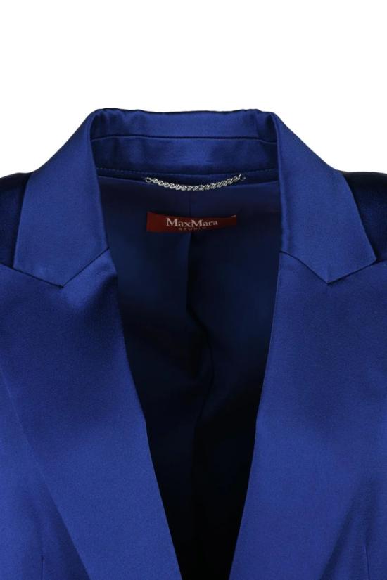 25SS 막스마라 자켓 스튜디오 새틴 재킷 - 블루 - MAX MARA