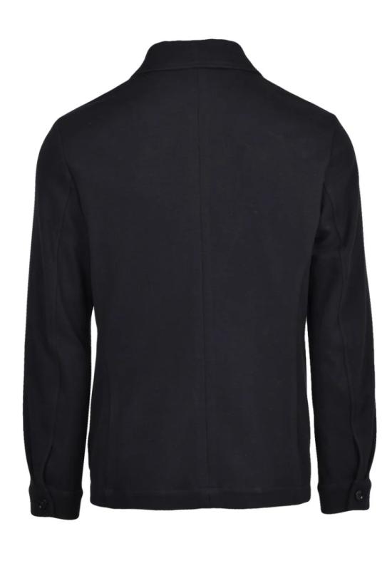  디스트레토12 자켓 맞춤형 디자인의 클래식 블랙 오버코트 - DISTRETTO12