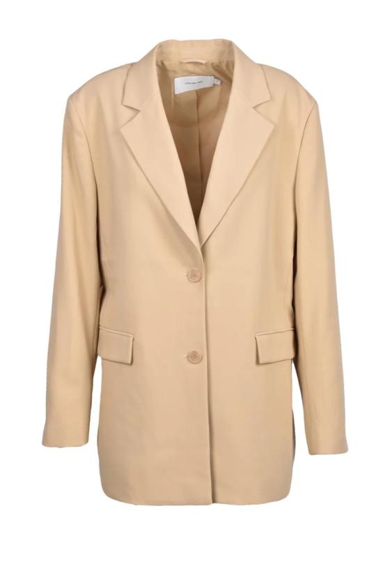 25SS 캘빈클라인 자켓 안감 있는 재킷 - 베이지색