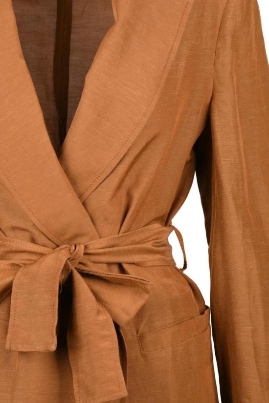 25SS 페니 블랙 자켓 알레지오 로브 재킷 - 브라운 - PENNYBLACK