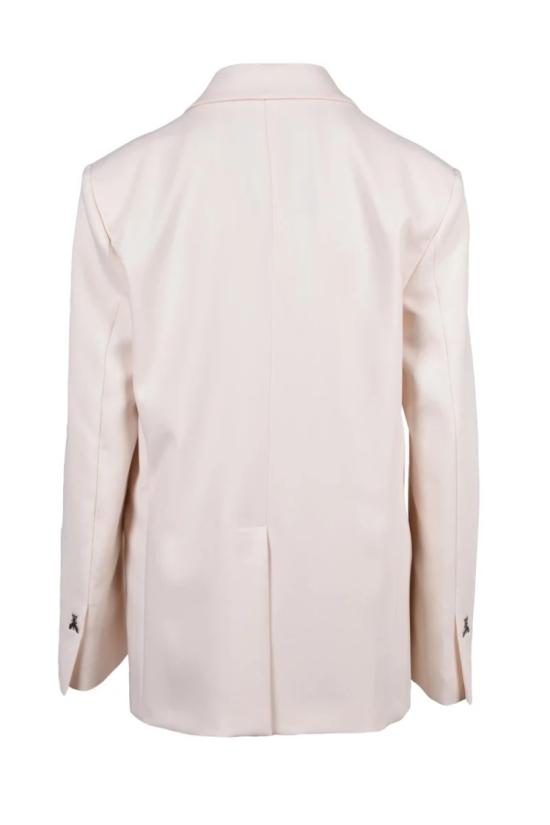  파트리지아페페 자켓 긴 기장의 안감 재킷 - 크림색 - PATRIZIA PEPE