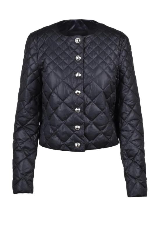  파트리지아페페 자켓 퀼팅 재킷 - 블랙