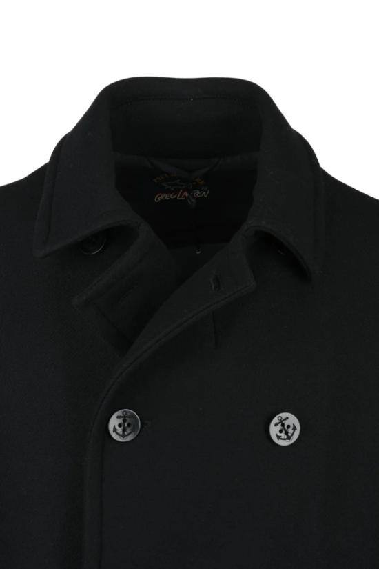  폴앤샤크 자켓 피코트 울 캐시미어 - 블랙 - PAUL & SHARK