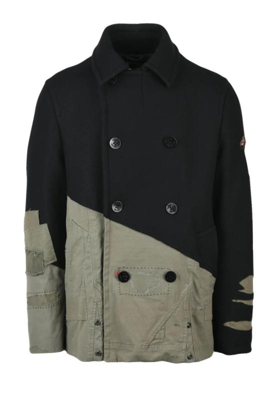  폴앤샤크 자켓 피코트 울 캐시미어 - 블랙