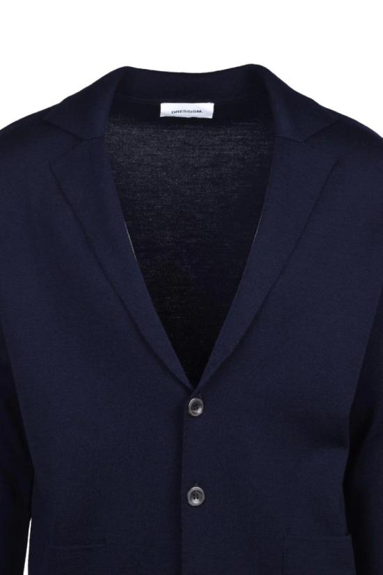  Dressism. 자켓 메리노 니트 재킷 - 블루 - OTHER BRANDS