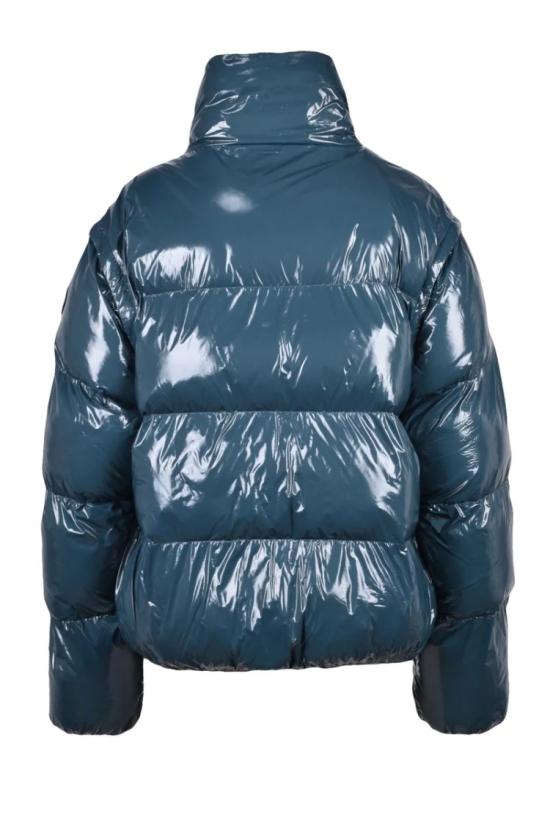  파트리지아페페 자켓 광택 있는 다운 재킷 - 녹색 - PATRIZIA PEPE