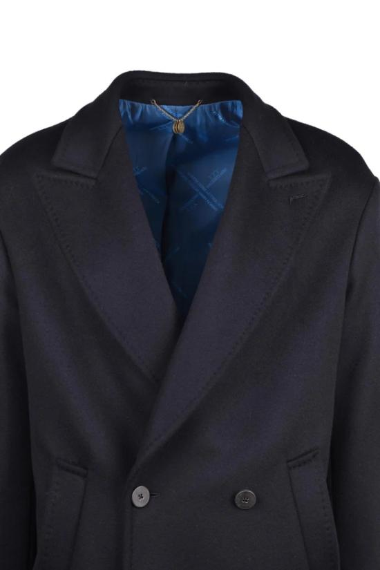  리지오 미리 자켓 롱 더블 브레스트 울 코트 - MAURIZIO MIRI