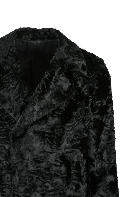 Michele Paoloni 자켓 인조 모피 코트 - 블랙 - OTHER BRANDS