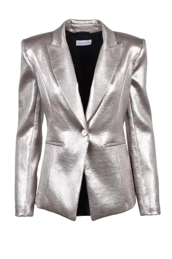  파트리지아페페 자켓 슬림핏 재킷 - 골드