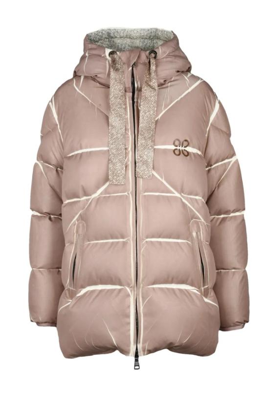  Plus 자켓 패티 다운 재킷 (지퍼 포함) - 베이지