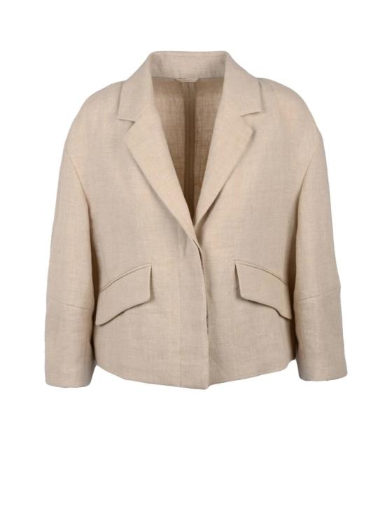 25SS 브루넬로 쿠치넬리 자켓 린넨 볼레로 - 베이지