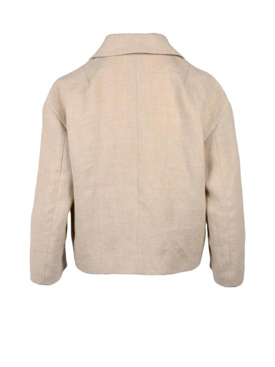 25SS 브루넬로 쿠치넬리 자켓 린넨 볼레로 - 베이지 - BRUNELLO CUCINELLI