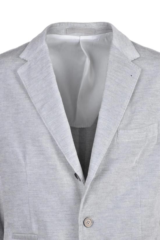  일레븐티 자켓 벨벳 코튼 재킷 - 라이트 그레이 - ELEVENTY