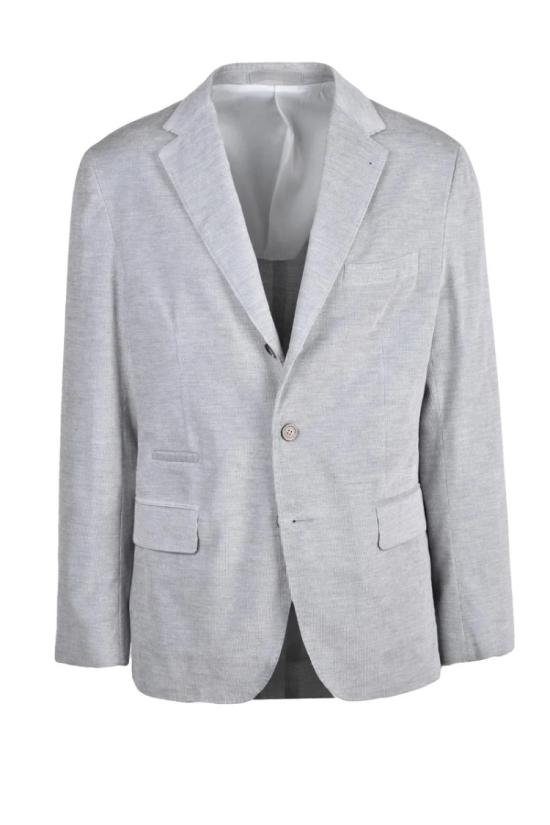  일레븐티 자켓 벨벳 코튼 재킷 - 라이트 그레이