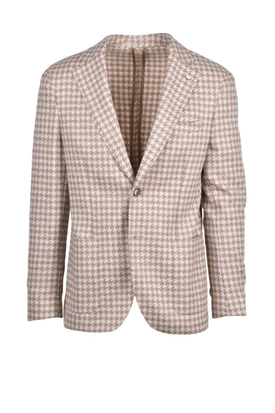  엘비엠 자켓 슬림핏 재킷 - 브라운/베이지