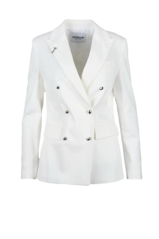 돈답 자켓 더블 브레스트 재킷 - 화이트