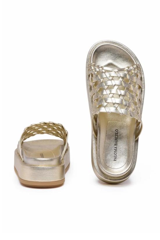 25SS 팔로마바르셀로 뮬/슬리퍼 웨지 뮬 - 베이지 - PALOMA BARCELO