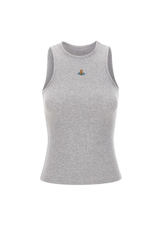 26SS 비비안웨스트우드 민소매 티셔츠 3G01003Z J009C P001 GREY MELANGE DOM