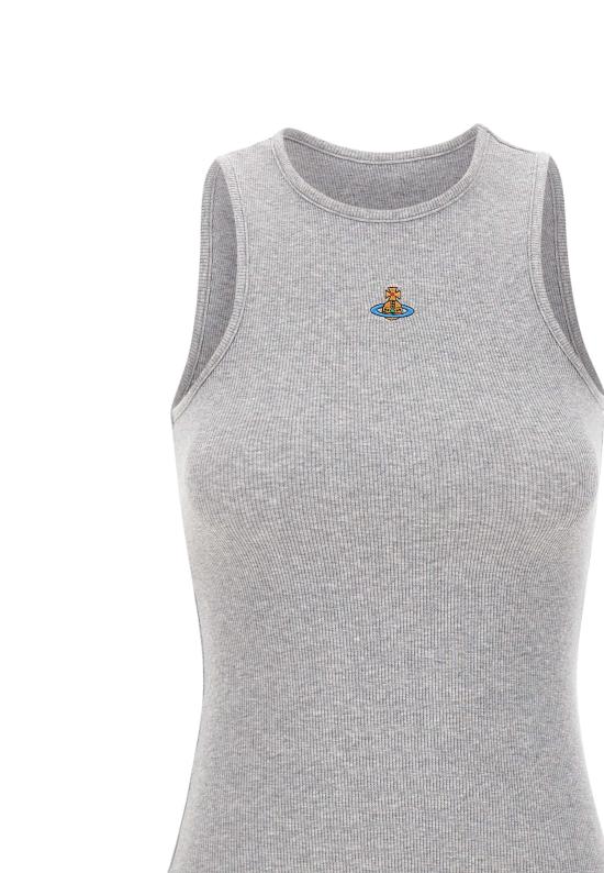 26SS 비비안웨스트우드 민소매 티셔츠 3G01003Z J009C P001 GREY MELANGE DOM - VIVIENNE WESTWOOD