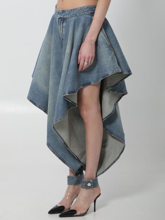 26SS 알라이아 숏팬츠 AA9P1374D026C A56 BLUE - ALAIA