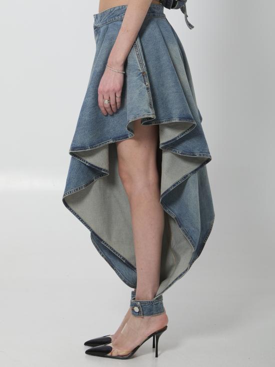 26SS 알라이아 숏팬츠 AA9P1374D026C A56 BLUE - ALAIA
