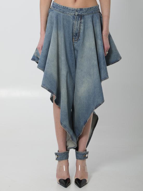 26SS 알라이아 숏팬츠 AA9P1374D026C A56 BLUE