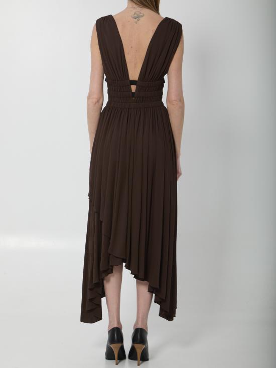 26SS 알라이아 미디 원피스 AA9R3042J090C 719 BROWN - ALAIA