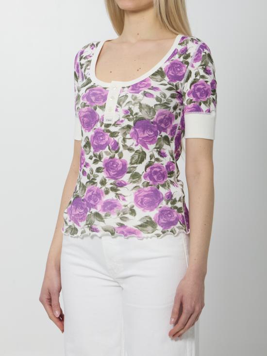 26SS 끌로에 반팔 티셔츠 CH26UJH56909 191O WHITE - CHLOE