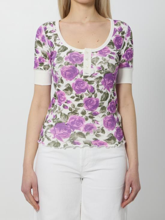 26SS 끌로에 반팔 티셔츠 CH26UJH56909 191O WHITE