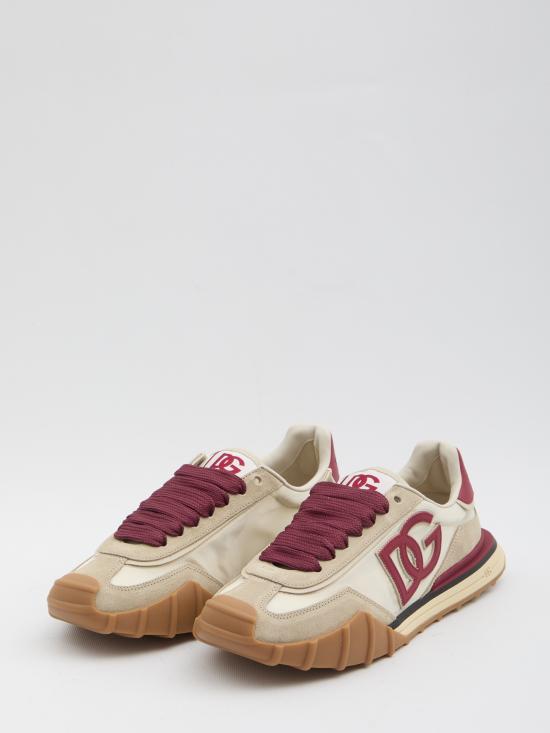 26SS 돌체앤가바나 DG 애슬레틱 패브릭 스니커즈 CS2384AZ8628W108 Beige - DOLCE & GABBANA