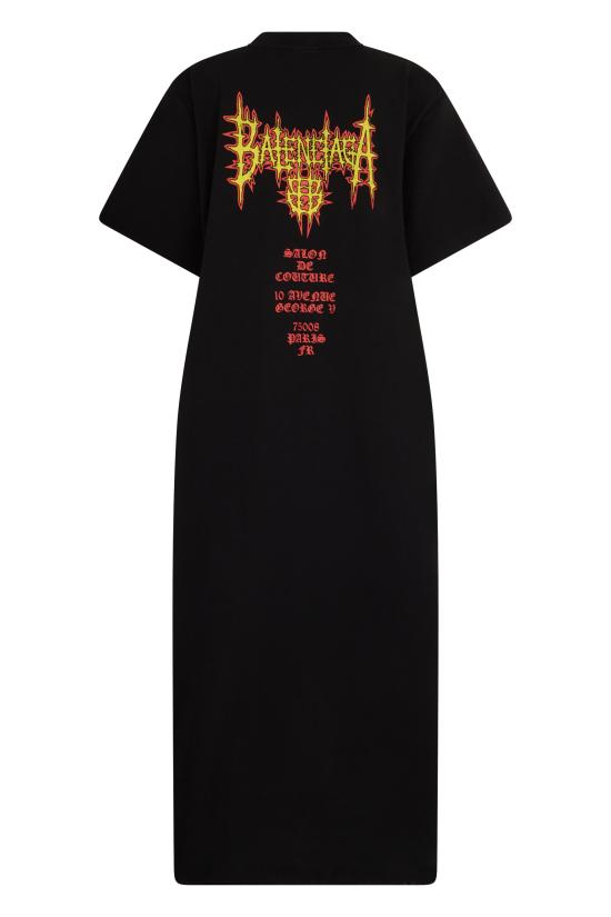 26SS 발렌시아가 미디 원피스 871740TUVE41000 black - BALENCIAGA