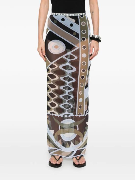 26SS 에밀리오푸치 롱 스커트 6HJW016H849016 Multicolor - EMILIO PUCCI